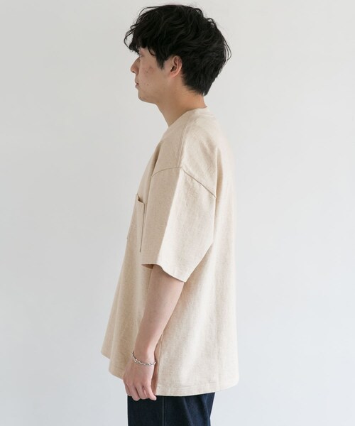 AURALEE(オーラリー)の「AURALEE STAND-UP T-SHIRTS(その他・メンズ・NATURAL・4/5)」の5枚目の写真