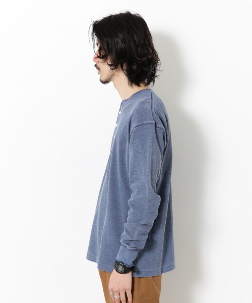URBAN RESEARCH Sonny Label（アーバンリサーチサニーレーベル）の「ピグメントワッフルヘンリーロンTシャツ（その他・メンズ・オフ/ネイビー/ベージュ・M/L）」の8枚目の写真