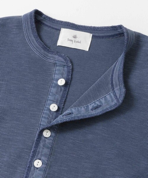 URBAN RESEARCH Sonny Label（アーバンリサーチサニーレーベル）の「ピグメントワッフルヘンリーロンTシャツ（その他・メンズ・オフ/ネイビー/ベージュ・M/L）」の14枚目の写真
