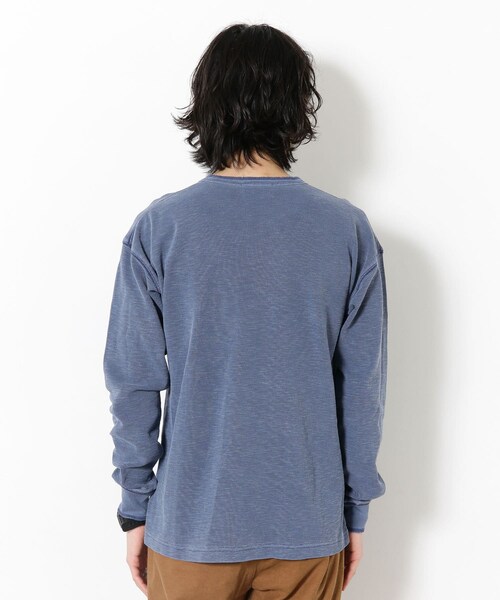 URBAN RESEARCH Sonny Label（アーバンリサーチサニーレーベル）の「ピグメントワッフルヘンリーロンTシャツ（その他・メンズ・オフ/ネイビー/ベージュ・M/L）」の9枚目の写真