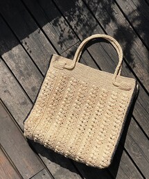 RIVE DROITE | 《予約》【MAISON N.H PARIS】ラフィアパイピングトート(かごバッグ)