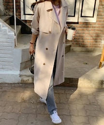 DHOLIC | ベルト付ツーボタントレンチコート(トレンチコート)