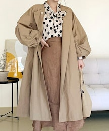 DHOLIC | 中綿バルーンスリーブコート(トレンチコート)