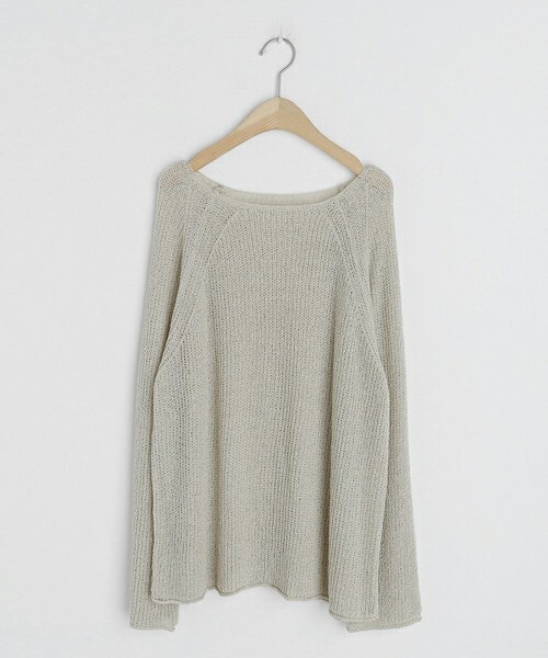 DHOLIC（ディーホリック）の「シアーラグランニット（ニット/セーター・レディース・グリーン/ホワイト/ブルー/ブラック/ベージュ/ピンク・ONESIZE）」の4枚目の写真