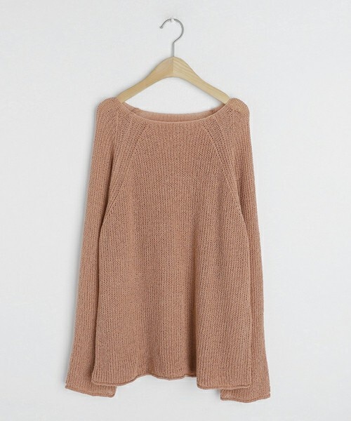 DHOLIC（ディーホリック）の「シアーラグランニット（ニット/セーター・レディース・グリーン/ホワイト/ブルー/ブラック/ベージュ/ピンク・ONESIZE）」の6枚目の写真