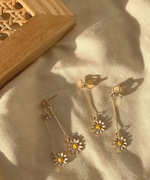 chocomee | フラワーモチーフピアス/イヤリング(ピアス（両耳用）)