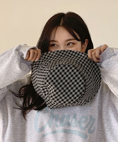 DHOLIC（ディーホリック）の「チェックリバーシブルハット（ハット・レディース・グレー/ブラック/ベージュ/その他・ONESIZE）」の2枚目の写真