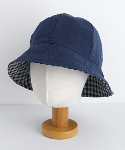 DHOLIC（ディーホリック）の「チェックリバーシブルハット（ハット・レディース・グレー/ブラック/ベージュ/その他・ONESIZE）」の4枚目の写真