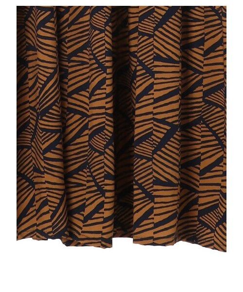 YECCA VECCA（イェッカヴェッカ）の「P.2wayミュルーズプリントワンピース（ワンピース/ドレス・ブラック/キャメル・F）」の12枚目の写真