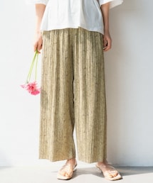 mysty woman | フラワープリントプリーツパンツ(パンツ)