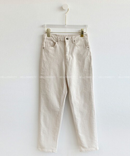 DHOLIC STYLE（ディーホリックスタイル）の「[hellosweety] クロップドストレートパンツ・p217114（その他パンツ・レディース・ベージュ/その他/グレー/ホワイト/ブラック・S/M/L/XL）」の5枚目の写真