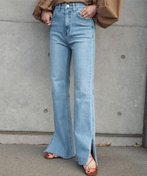 LAULEN（ローレン）の「Side slit Denim（デニムパンツ・レディース）」