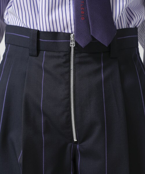 LITTLEBIG（リトルビッグ）の「Stripe Short Trousers（パンツ・メンズ・BLACK/BROWN/NAVY・44/46）」の6枚目の写真