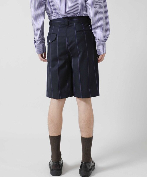 LITTLEBIG（リトルビッグ）の「Stripe Short Trousers（パンツ・メンズ・BLACK/BROWN/NAVY・44/46）」の5枚目の写真
