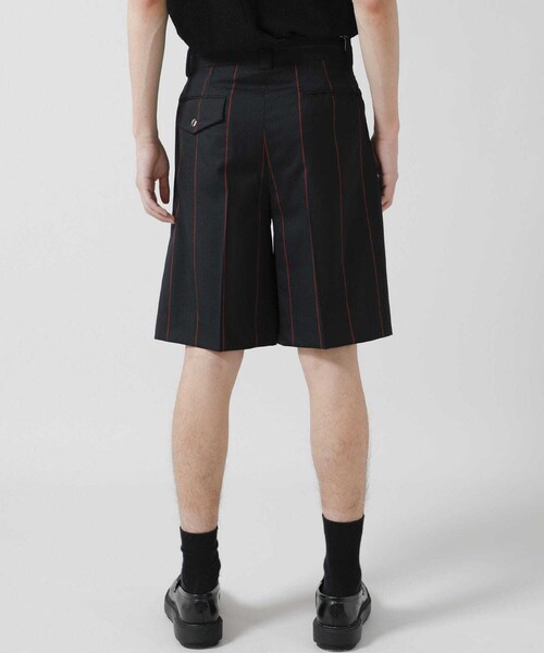 LITTLEBIG（リトルビッグ）の「Stripe Short Trousers（パンツ・メンズ・BLACK/BROWN/NAVY・44/46）」の20枚目の写真