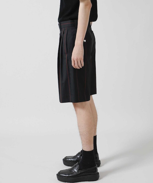 LITTLEBIG（リトルビッグ）の「Stripe Short Trousers（パンツ・メンズ・BLACK/BROWN/NAVY・44/46）」の19枚目の写真