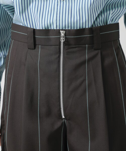 LITTLEBIG（リトルビッグ）の「Stripe Short Trousers（パンツ・メンズ・BLACK/BROWN/NAVY・44/46）」の14枚目の写真