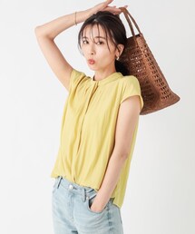 RIVE DROITE | 《予約》【《女性らしく華やかな印象に》手洗い可】タックボウフレンチブラウス(シャツ/ブラウス)