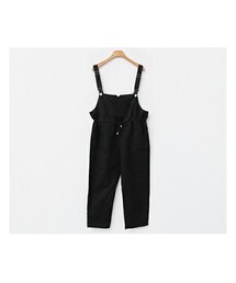 フロントポケットウエストストリングサロペット