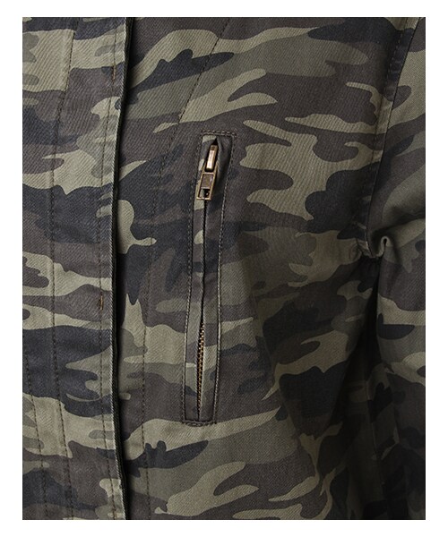 INGNI（イング）の「ミリタリージャケット（ジャケット/アウター・レディース・ｸﾛ/ｶｰｷ/ﾒｲｻｲ・M）」の4枚目の写真