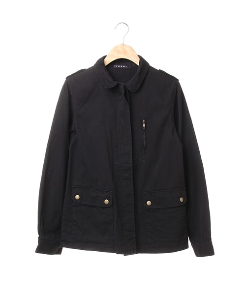 INGNI（イング）の「ミリタリージャケット（ジャケット/アウター・レディース・ｸﾛ/ｶｰｷ/ﾒｲｻｲ・M）」の9枚目の写真