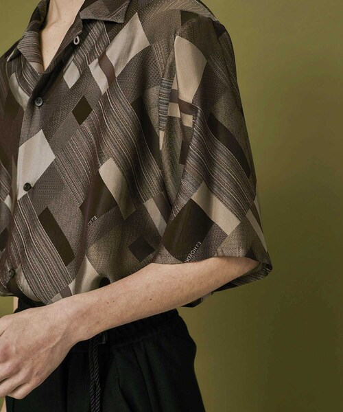 ETHOSENS(エトセンス)の「BIAS PATTERN SHORT SLEEVE SH(その他・メンズ・WINE/NAVY・1/2)」の14枚目の写真