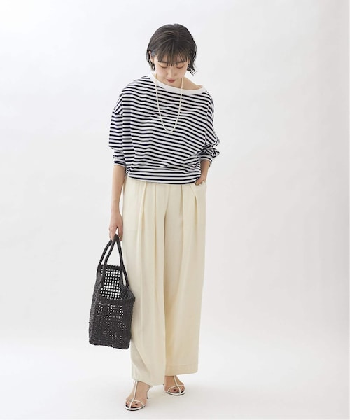 Plage - 【R’IAM】FEMININE テンジクボーダーTシャツ plage（プラージュ）の「【R'IAM】FEMININE テンジクボーダーT