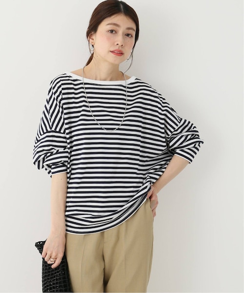 Plage - 【R’IAM】FEMININE テンジクボーダーTシャツ plage（プラージュ）の「【R'IAM】FEMININE テンジクボーダーT