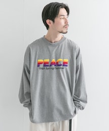 dairiku 21ss peaceロンT dairiku 21ss ロンt Mサイズ dairiku 21ss 刺繍T peace グレー ロンT