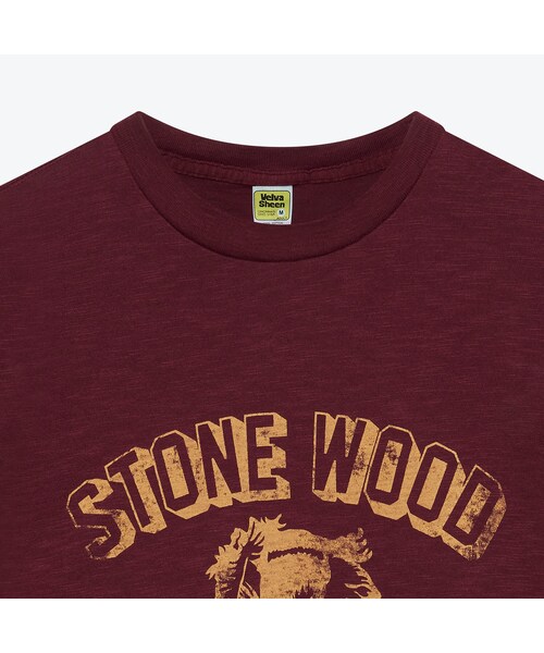 Velva Sheen（ベルバシーン）の「Stone Wood Tee - Burgundy（その他・メンズ・other・M/L/XL）」の2枚目の写真