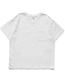 Vネック半袖Tシャツ