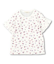 BRANSHES | 袖フリル半袖ワッフルTシャツ(Tシャツ/カットソー)