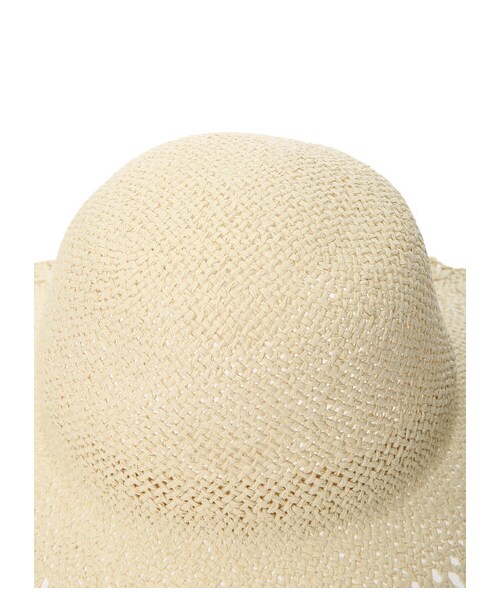 Green　Parks（グリーンパークス）の「・レース編みハット（帽子・ベージュ/キャメル・F）」の4枚目の写真