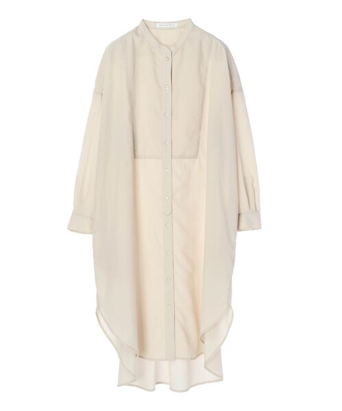 AMERICAN HOLIC（アメリカンホリック）の「スタンドカラーシアーシャツワンピース（ワンピース/ドレス・アイボリー/オフホワイト/ラベンダー/ストライプ・F）」の7枚目の写真