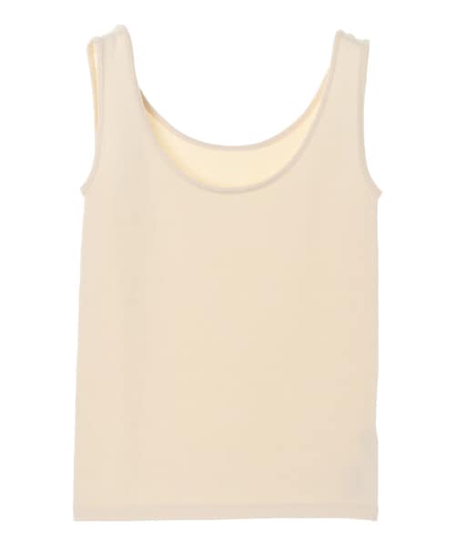 earth music&ecology(アースミュージックアンドエコロジー)の「2wayクルーネックニットタンクトップ(トップス・アイボリー/モカ/ピンクベージュ・S/M/L)」の6枚目の写真