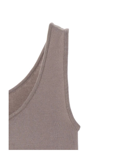 earth music&ecology(アースミュージックアンドエコロジー)の「2wayクルーネックニットタンクトップ(トップス・アイボリー/モカ/ピンクベージュ・S/M/L)」の4枚目の写真