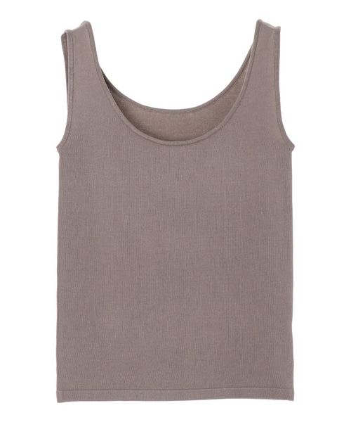 earth music&ecology(アースミュージックアンドエコロジー)の「2wayクルーネックニットタンクトップ(トップス・アイボリー/モカ/ピンクベージュ・S/M/L)」の1枚目の写真