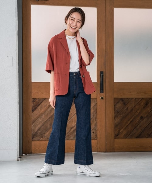 Andemiu(アンデミュウ)の「オーバーサイズジャケット(ジャケット/アウター・ブラック/ブラウン)」の4枚目の写真