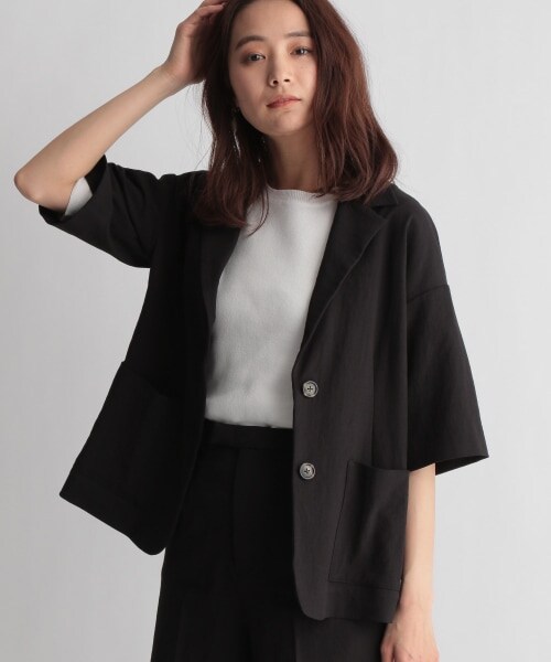 Andemiu(アンデミュウ)の「オーバーサイズジャケット(ジャケット/アウター・ブラック/ブラウン)」の10枚目の写真