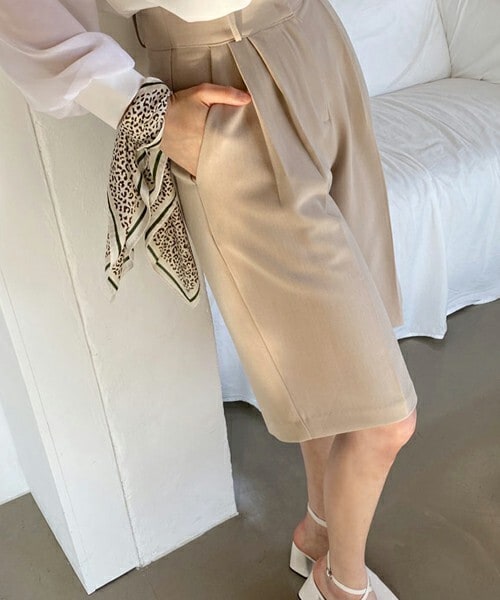 DHOLIC（ディーホリック）の「ハーフスラックス（スラックス・レディース・イエロー/ブルー/ホワイト/ベージュ・S/M）」の3枚目の写真