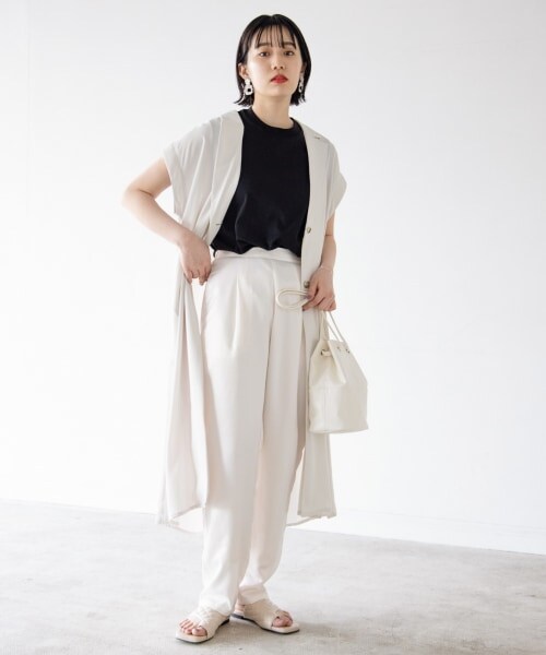 PAGEBOY（ページボーイ）の「ロングテーラーワンピース（ワンピース/ドレス・ブラック/グレージュ）」の2枚目の写真