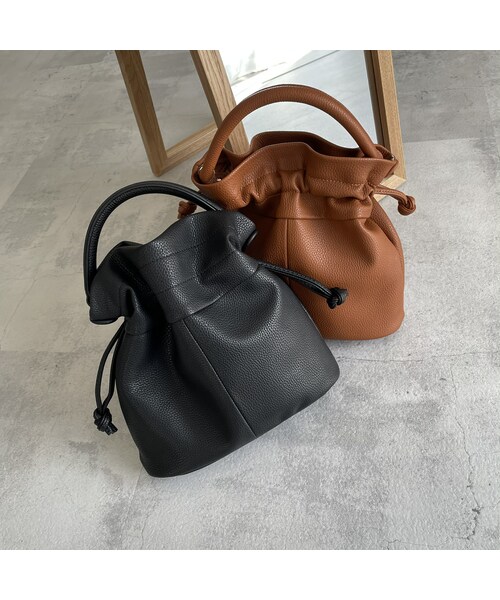 copine（コピン）の「2wayショルダーバッグ/ハンドバッグ(2color)（ショルダーバッグ・レディース・ブラウン/ブラック・ワンサイズ）」の2枚目の写真