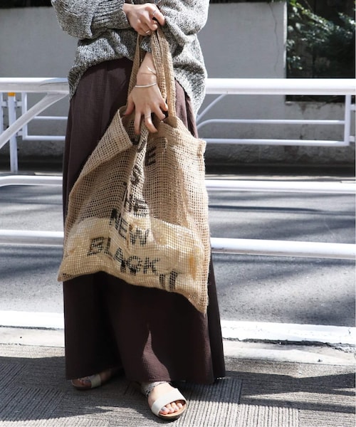 JOURNAL STANDARD relume（ジャーナルスタンダード　レリューム）の「《WEB限定追加予約》 JUTE TOTE：トートバッグ◆（バッグ・ベージュ/(027)/フリー/在庫あり）」の2枚目の写真
