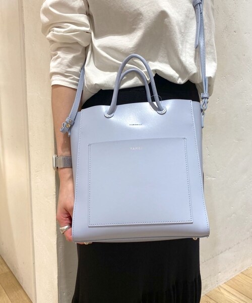 SHENERY（シーナリー）の「(YAHKI/ヤーキ) ダブルフェイス2WAYバッグ（トートバッグ・レディース・ベージュ/スカイブルー・FREE）」の2枚目の写真