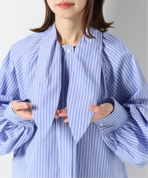 IENA（イエナ）の「ストライプボウタイブラウス（）」 - WEAR