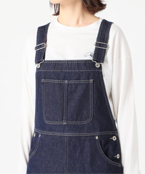 SLOBE IENA LE DENIM スリット入りジャンパースカート　M SLOBE IENA（スローブイエナ）の「LE DENIM フロントスリット