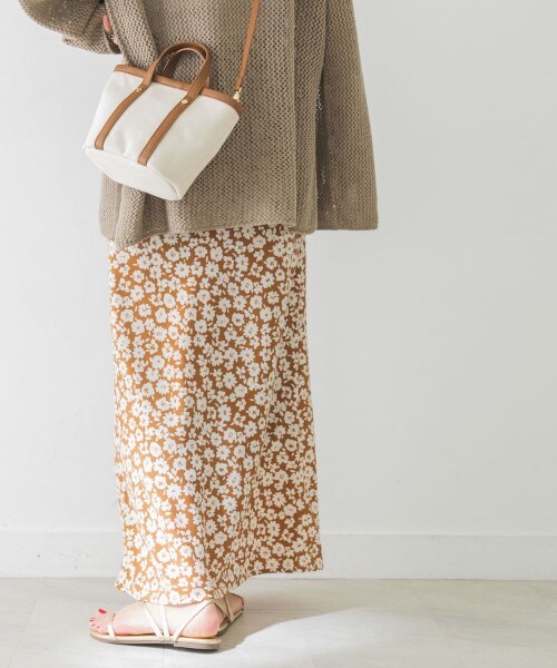 URBAN RESEARCH（アーバンリサーチ）の「印花長裙（スカート・レディース・駝色/炭灰色・36/38）」の6枚目の写真