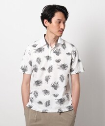 TAKEO KIKUCHI（タケオキクチ）の「【Sサイズ～】リーフ総柄 カノコ ポロシャツ（トップス・メンズ）」
