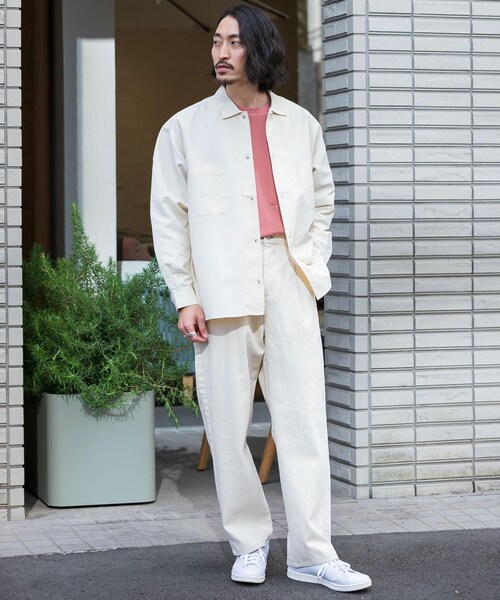 URBAN RESEARCH Sonny Label（アーバンリサーチサニーレーベル）の「グログランナイロンオーバーシャツ（その他・メンズ・ブラック/ライトブルー/ホワイト・M/L）」の5枚目の写真