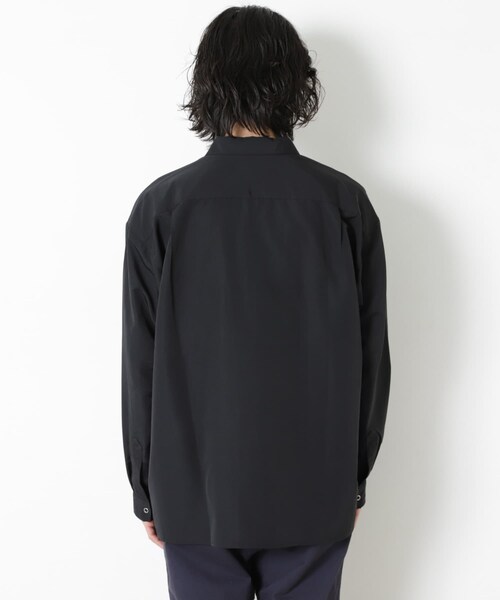 URBAN RESEARCH Sonny Label（アーバンリサーチサニーレーベル）の「グログランナイロンオーバーシャツ（その他・メンズ・ブラック/ライトブルー/ホワイト・M/L）」の9枚目の写真